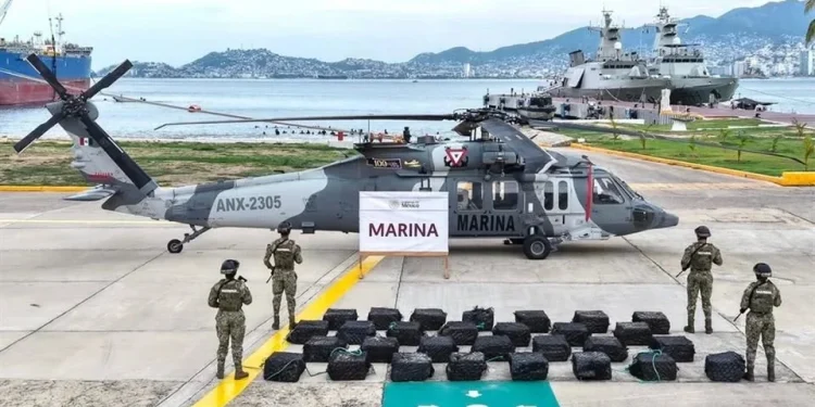 Incauta Marina cargamento de cocaína valuado en 283 mdp