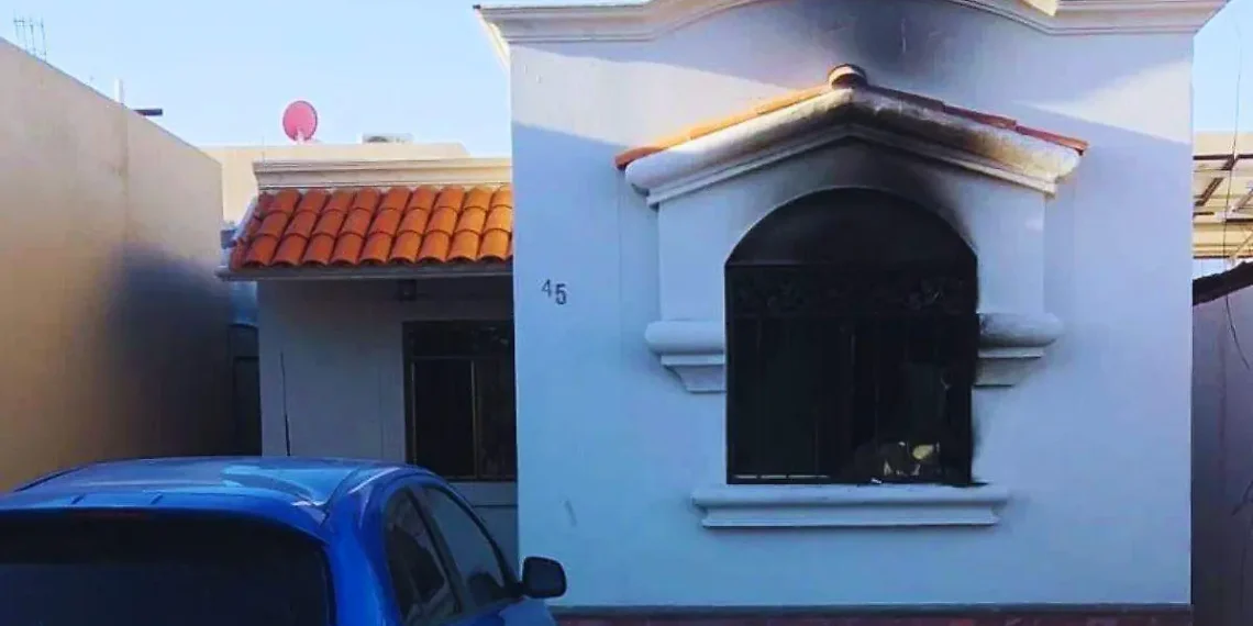 Pierde la vida una mujer en incendio de casa al surponiente de Hermosillo