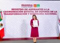 Se registra Lorenia Valles para la Coordinación Estatal de los Comités de Defensa de la Transformación y la Soberanía Nacional