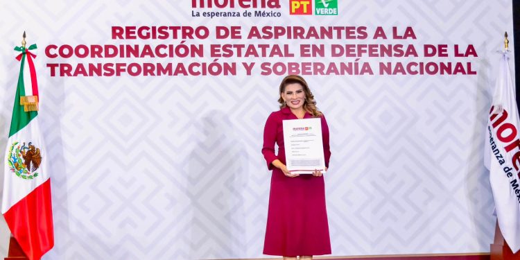 Se registra Lorenia Valles para la Coordinación Estatal de los Comités de Defensa de la Transformación y la Soberanía Nacional