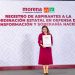 Se registra Lorenia Valles para la Coordinación Estatal de los Comités de Defensa de la Transformación y la Soberanía Nacional
