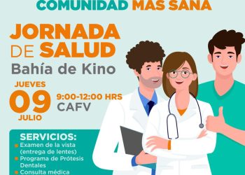 Llevará Ayuntamiento de Hermosillo jornada gratuita de salud en Bahía de Kino este jueves