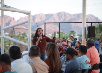 Celida López llama en Guaymas a fortalecer la participación de las mujeres y defender la soberanía nacional