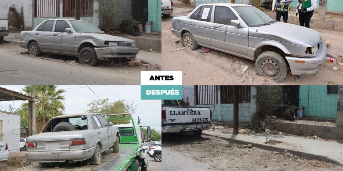 Inician operativo “Hermosillo Libre de Vehículos en Situación de Abandono 2026”