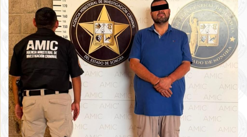 Captura AMIC a imputado con dos órdenes de aprehensión por homicidio y tentativa de homicidio en Hermosillo