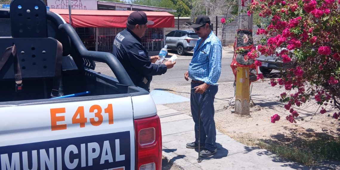 Aplica operativo de hidratación Gobierno de Hermosillo ante pronóstico de temperatura de más de 45 grados centígrados este jueves