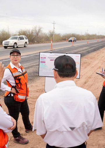 Hay un avance del 45 y 50 en ampliación de la carretera a Bahía de Kino, confirma Paulina Ocaña
