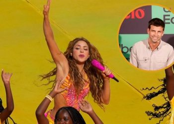 Piqué y sus hijos, presentes en show de Shakira en final del Mundial