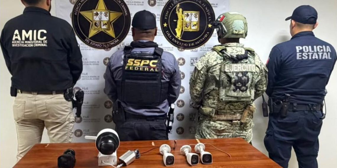 Desmantelan red ilegal de vigilancia en cinco colonias de Nogales; retiran seis cámaras clandestinas