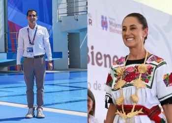 Sheinbaum reconoce a Rommel Pacheco por medallas de México en JCC