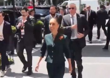 Migrantes en EU arropan a Sheinbaum previo a la final del Mundial