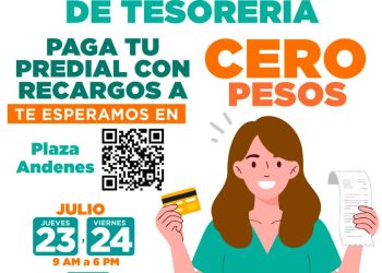 Tendrán contribuyentes nueva oportunidad para pagar predial con recargos a Cero Pesos