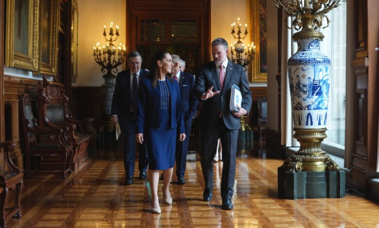 Sheinbaum resalta “muy buena reunión” con Greer