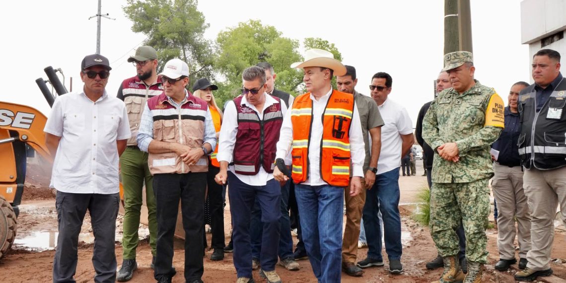 Gobernador Durazo intensifica acciones para acelerar la recuperación de Nogales tras las lluvias