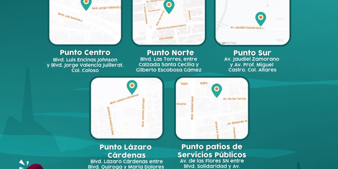 Mantendrá abierto Gobierno de Hermosillo los cinco puntos fijos para depositar basura