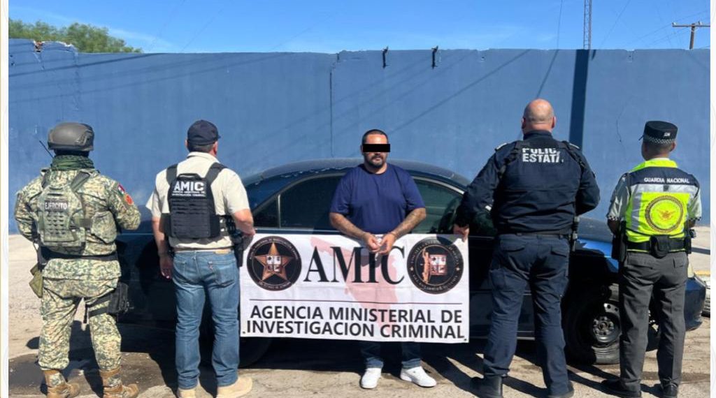 Detiene AMIC a hombre con vehículo robado en Puerto Peñasco