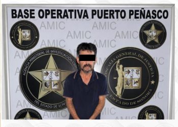 Detienen AMIC y Policía Municipal a hombre con narcótico en Puerto Peñasco