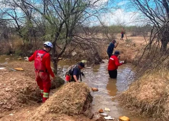 Continúa operativo para localizar a ciclista que fue arrastrado por el canal del Lázaro Cárdenas en Hermosillo