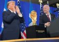 Elogia Infantino a Trump y le atribuye éxito del Mundial
