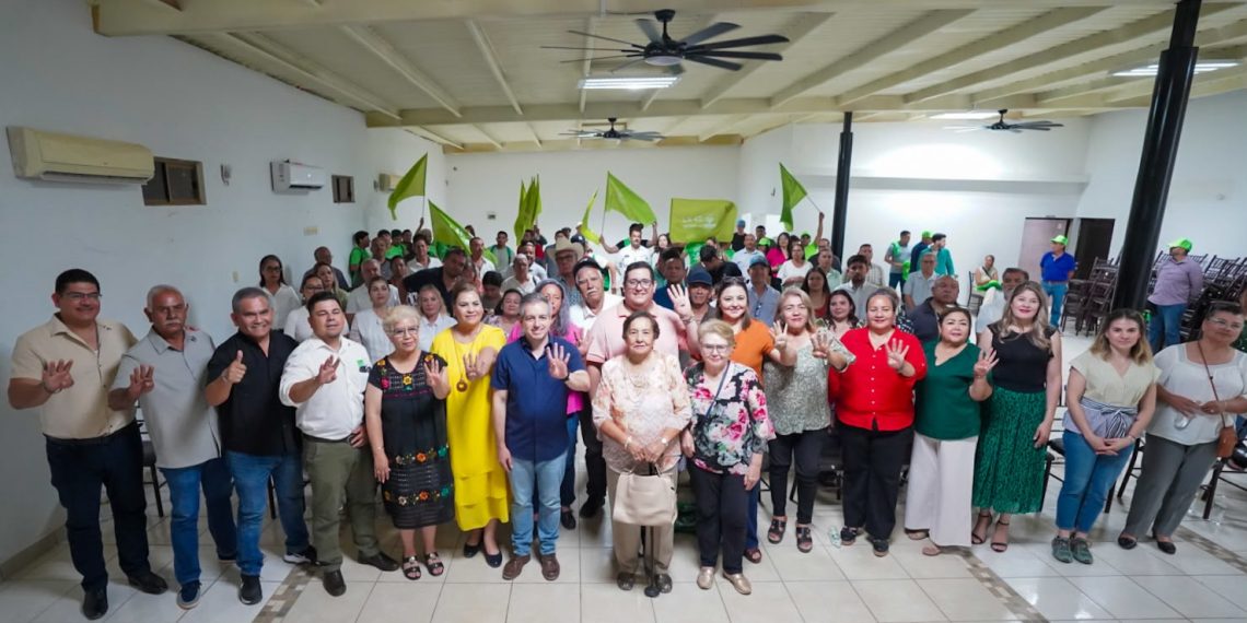 Llenan ciudadanos las asambleas de la Transformación en el sur de Sonora con Omar Del Valle Colosio.