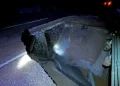 Colapsa puente por copiosas lluvias y obliga a cierre de carretera Agua Prieta-Janos