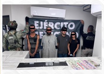 Realizan AMIC y Defensa cateo positivo con cuatro detenidos en San Luis Río Colorado