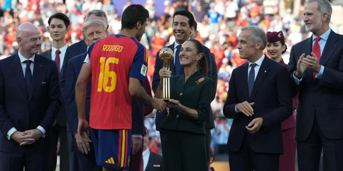 Sheinbaum felicita a España por ‘conquistar’ el campeonato del Mundial 2026