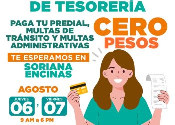 Invita Gobierno Municipal a aprovechar jornada “Paga tu predial con recargos a cero pesos”
