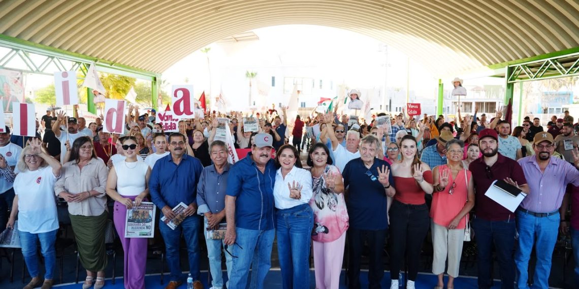 Celida López fortalece respaldo en defensa de la transformación en Sonora