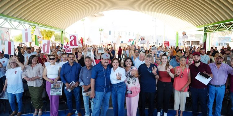 Celida López fortalece respaldo en defensa de la transformación en Sonora