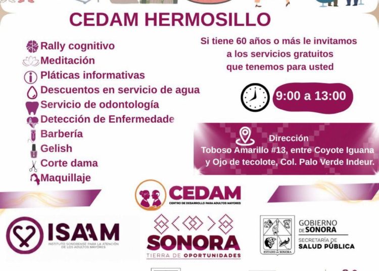 Gobierno de Sonora fortalece el bienestar de las personas adultas mayores