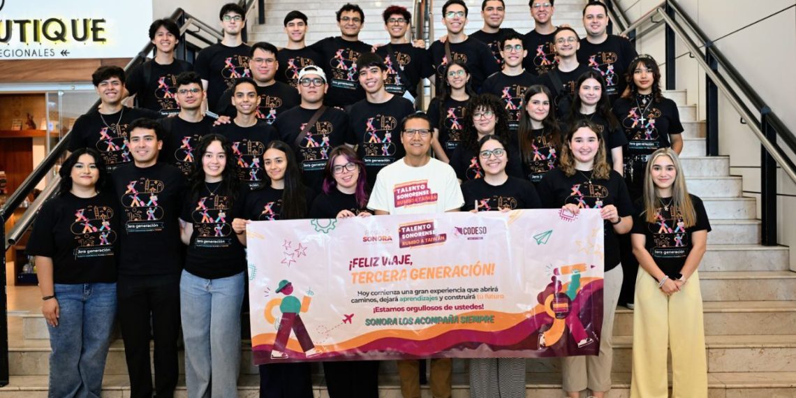 Comienza el sueño de 30 jóvenes de la tercera generación de Talento Sonorense Rumbo a Taiwán