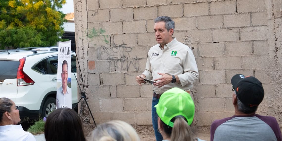 Omar Del Valle Colosio se mueve por El Cortijo UNISON: calles seguras para los niños