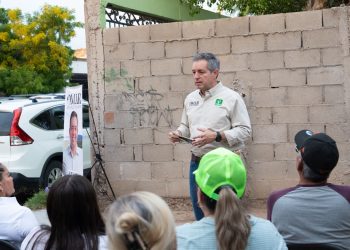 Omar Del Valle Colosio se mueve por El Cortijo UNISON: calles seguras para los niños