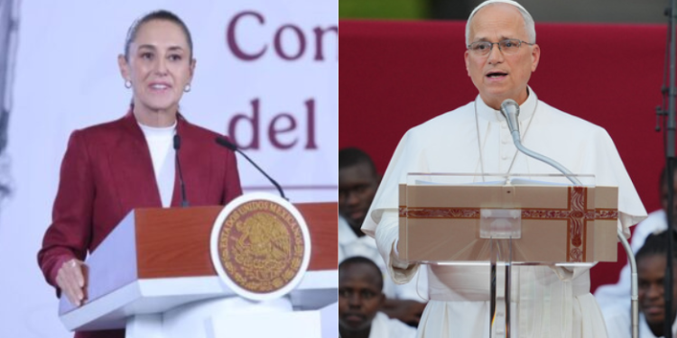 Papa León XIV “está gratamente invitado” a México: Sheinbaum