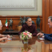 Sheinbaum recibe en Palacio Nacional al historiador Niall Ferguson