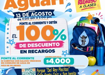 Ofrece Agua de Hermosillo jornada de descuentos del 100% en recargos este jueves