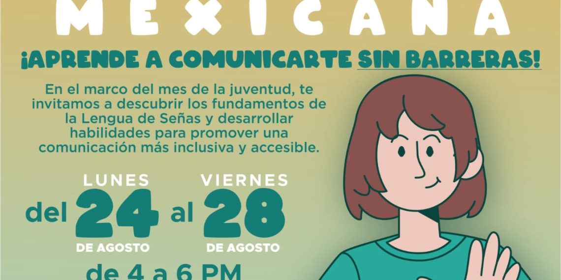 Invita Gobierno de Hermosillo a jóvenes a taller de Lengua de Señas Mexicana
