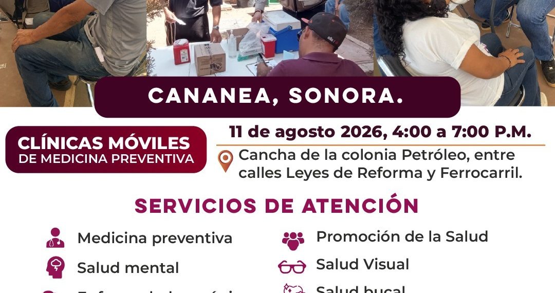 Acerca Salud Sonora servicios preventivos a comunidades alejadas mediante Clínicas Móviles