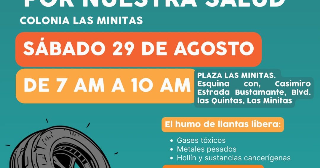 Invitan a “Llantatón por nuestra salud” este sábado en Las Minitas