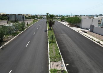 Está por concluir pavimentación del Camino de los Yaquis en San Carlos