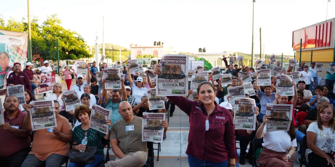 Desde Nogales, Celida López llama a defender la soberanía nacional