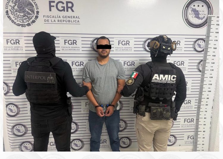 Capturan AMIC e INTERPOL México a objetivo prioritario con fines de extradición