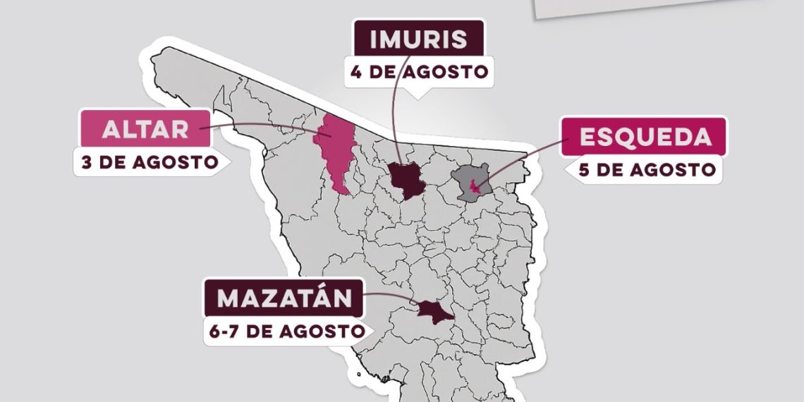 Gobierno de Sonora acerca servicios fiscales a cuatro municipios con Agencia Fiscal Móvil