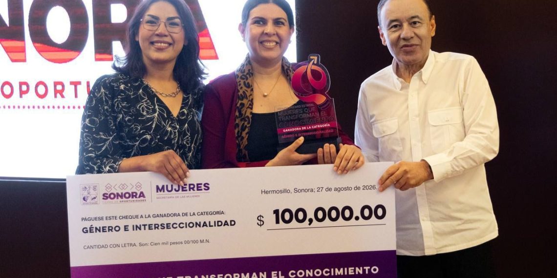 Premia Gobernador Durazo a mujeres investigadoras sonorenses por su aportación a la transformación social