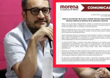 Ante la cancelación de la visa a Andrés Manuel López Beltrán, Morena reafirma la defensa de la soberanía nacional