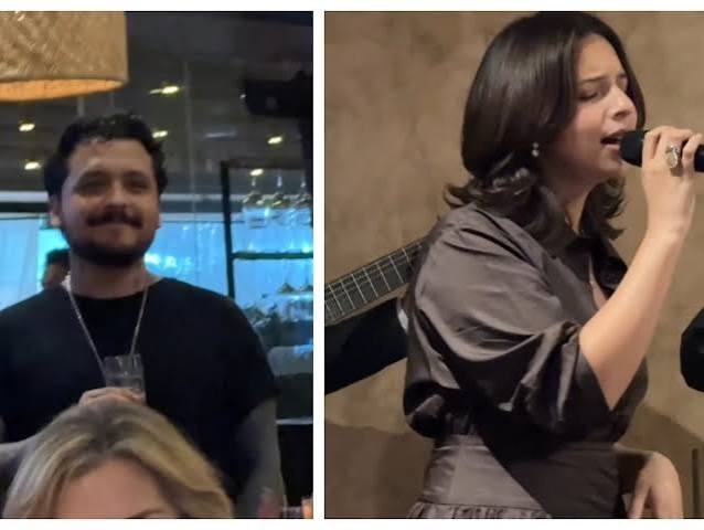 Ángela Aguilar y Nodal le cantan a Pepe Aguilar en su cumpleaños