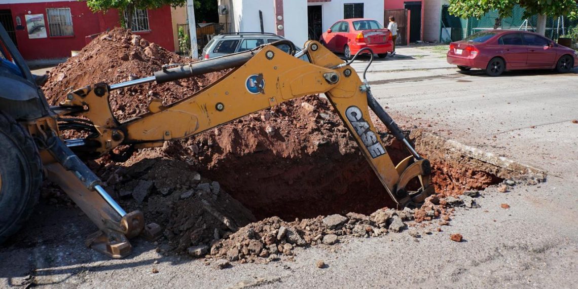 Inicia Ayuntamiento de Guaymas obra de pavimentación en sector Guaymas Norte
