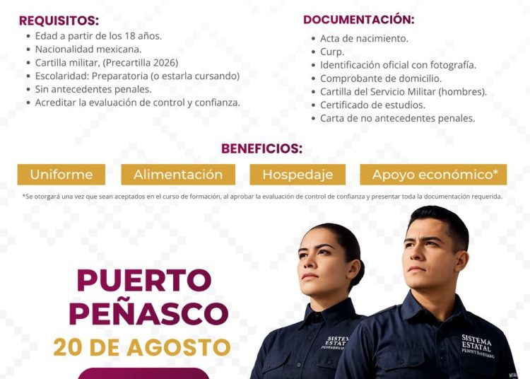 Lleva USP ruta de reclutamiento 2026 a municipios de Sonora para impulsar la formación policial