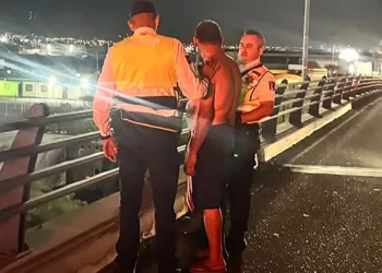 Evitan policías otro suicidio en puente
